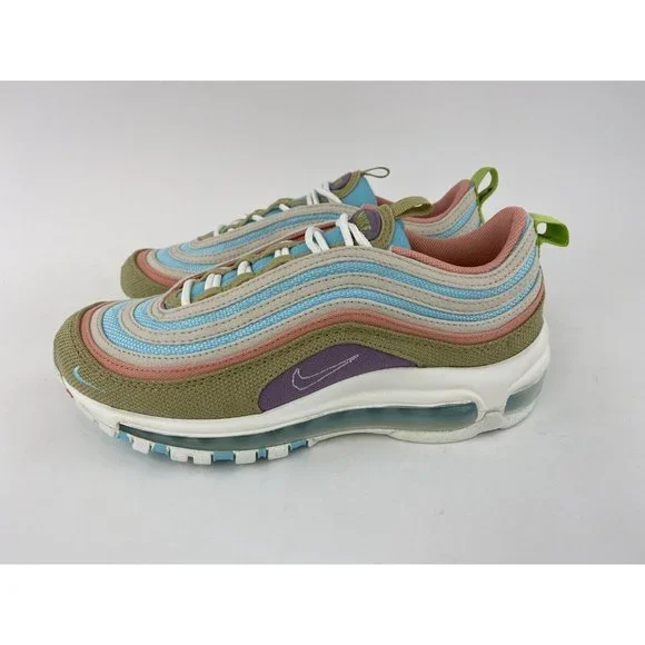 Nike Air Max 97 SE Sun Club Womens Sneakers Shoes Blue White Pink Tan DQ4126 400 - Picture 10 of 12